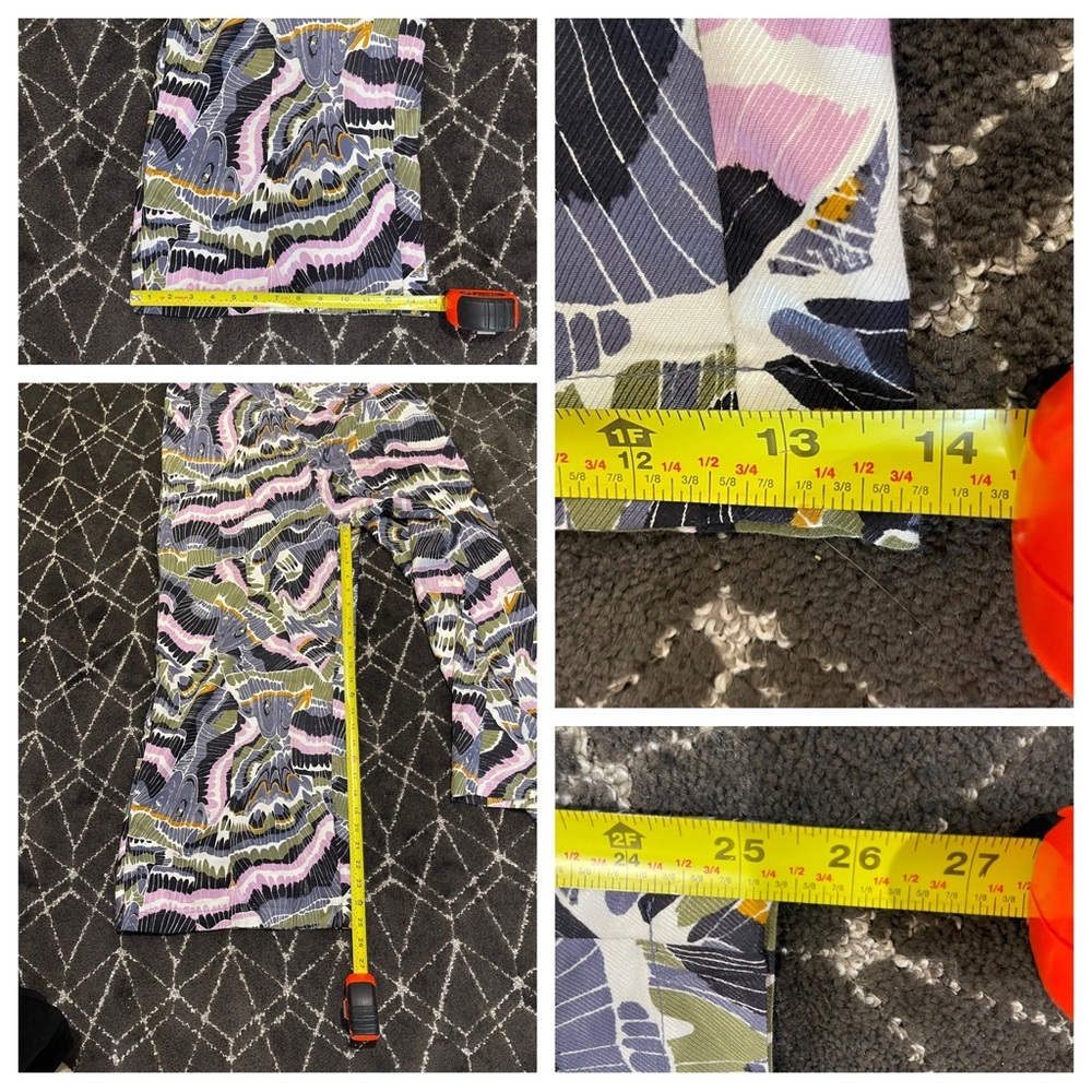 Anthropologie Abstract Trouser Wide Leg Flowy Resort-Wear - Picture 5 of 8